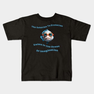 Evolution Ocean Imagination Shirt - Artistic Statement Tee for Daily Wear, Unique Gift for Dreamers and Thinkers Kids T-Shirt